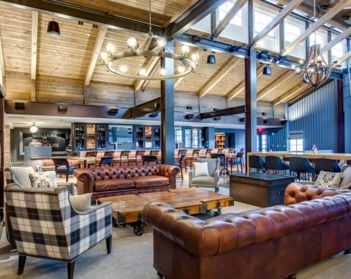 View of rackhouse dining area