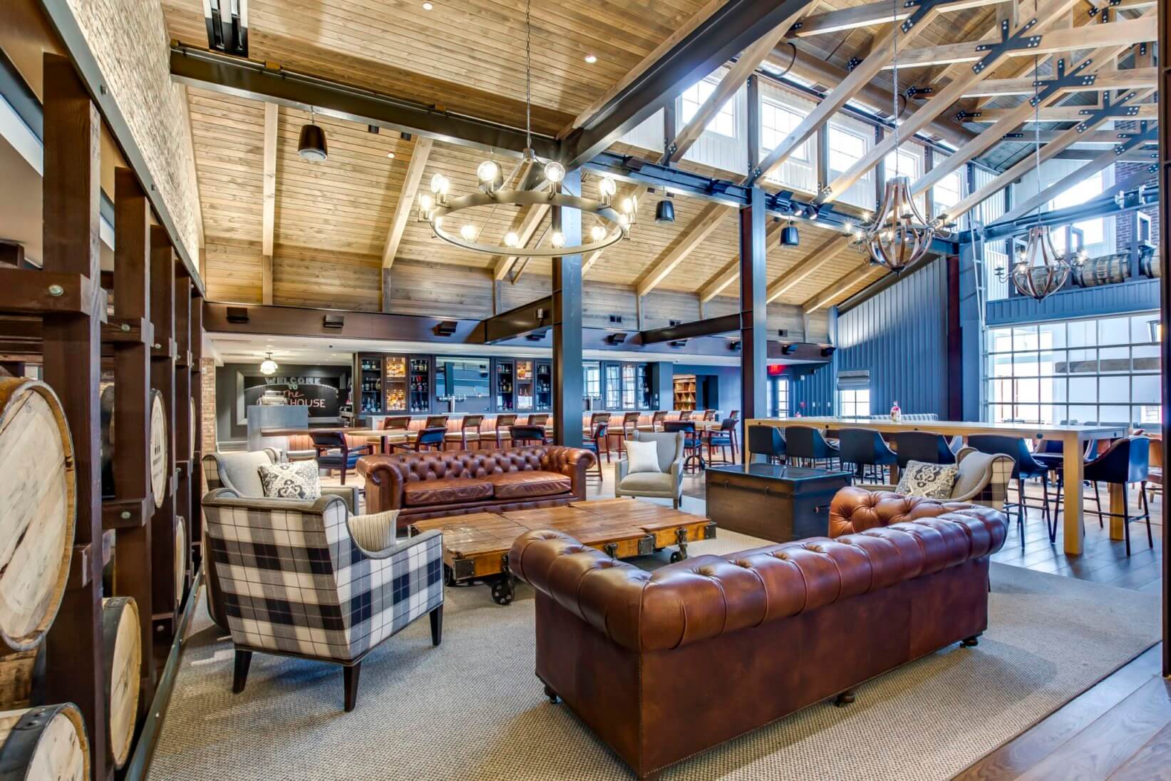 View of rackhouse dining area