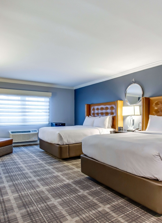 Bedroom with two queen beds