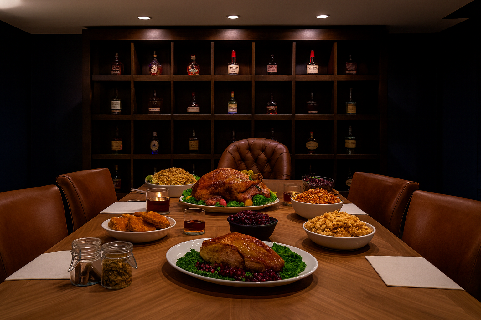 Thanksgiving Feast in Elegant Setting (1)